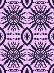 Seamless pattern of open eyes, Mall under the darkness in the heart.