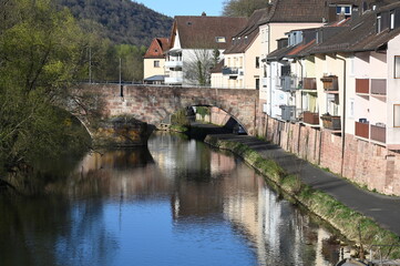 Fototapeta premium Brücke in Gemünden am Main