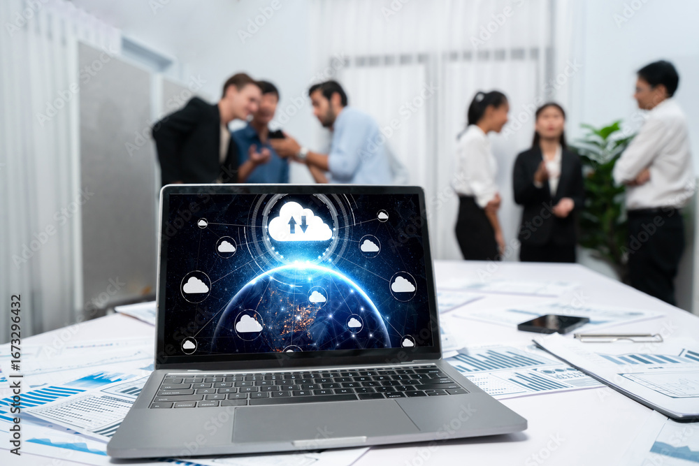 Aufkleber cloud computing software for brisk remote work and personal data storage