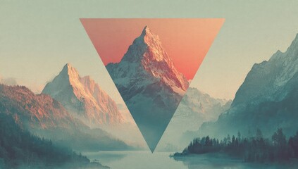 Mountain Peak Inverted Triangle