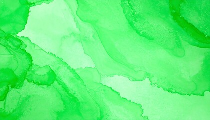 Abstract green fluid art