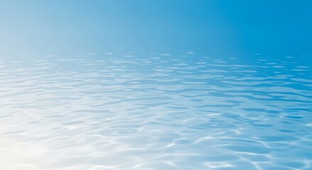 Underwater view with sunlight filtering through clear blue water