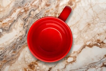 Blank cup for coffee or tea on desk background,