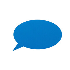 Vibrant Blue Speech Bubble Illustration On a Solid Black Background Communication Tool Symbol on transparent background