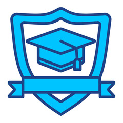 College Bus Simple Vector Icon Collection