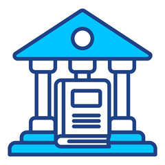 Library Bus Simple Vector Icon Collection