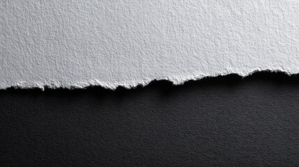Ripped beige paper on black textured background with placeholder text, perfect for design mockups, presentations, or artistic layouts.