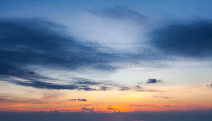 Silent Evening Sunset Sky Landscape Photography