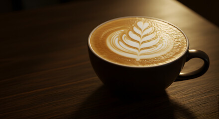 Exquisite Latte Art on Creamy Cappuccino - Learn Professional Barista Skills for Intricate Foam Patterns, Espresso Pouring Techniques, Milk Steaming Mastery, and International Coffee Day