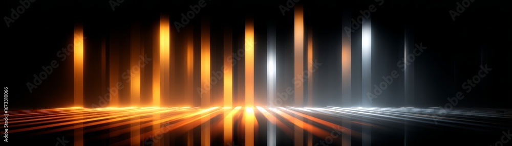 Poster abstract background with dynamic light rays and lines, a captivating visual for modern designs.