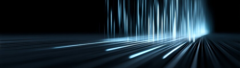 Abstract blue light lines background, a futuristic design for modern projects.