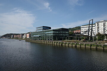View of the riverside of Bilbao