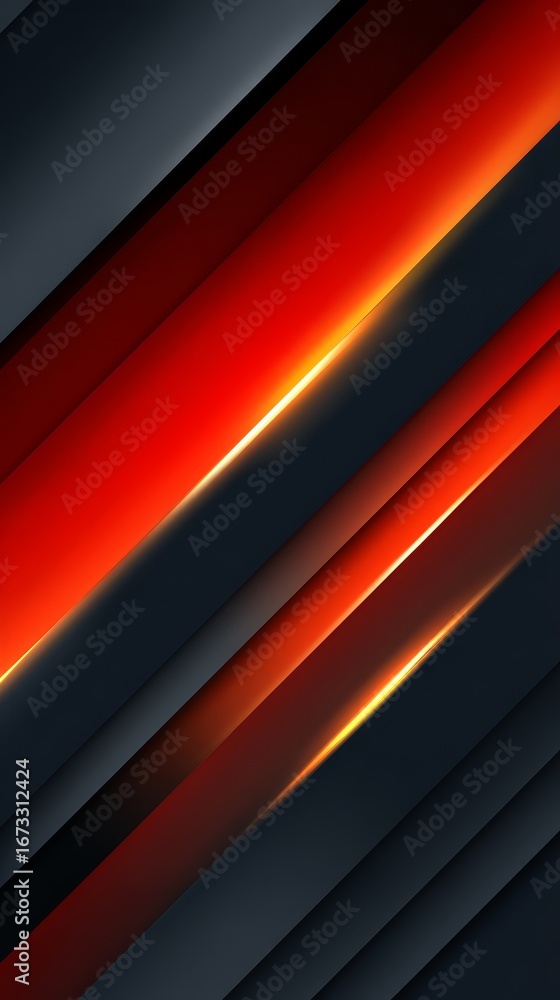 Poster dynamic diagonal design, red and black abstract background for modern projects.