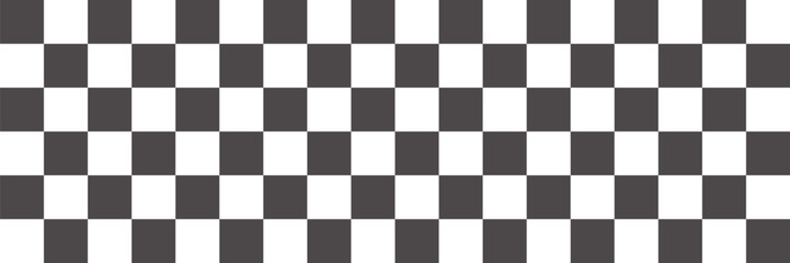 Wavy checkered flag border vector illustration in black and white. Racing finish line pattern design for motorsport themes, banners, and decoration. Perfect for speed, sport, and competition graphics.