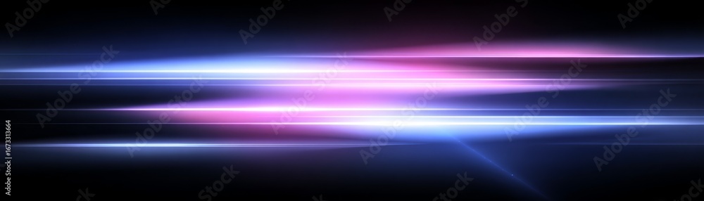Poster dynamic light streaks on dark background, abstract art for digital design and visual projects.
