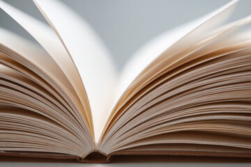 Open book, pages spread wide