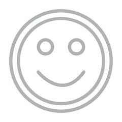 Radiant Bliss Vector Line Grey Icon Design
