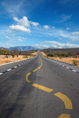 Open Blue Sky Highway Road Travel Landscape