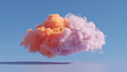 Floating, vibrant cloud formations