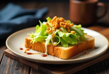 Generative AI Sandwich with fresh ingredients