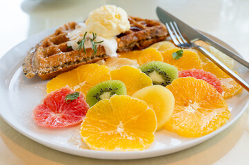 ワッフル　柑橘系　シトラス　オレンジ　みかん
