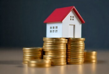 Generative AI: House on Coins Represents Financial Success