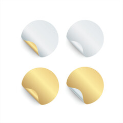 set of golden buttons