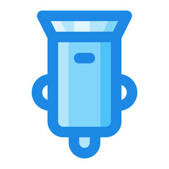 charger adapter blue filled color icon