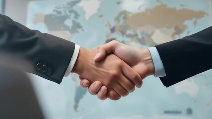 handshake business professionals global partnership agreement - Powered by Adobe