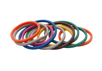 Colorful Rubber ORings Assorted Sizes and Vibrant Hues for Industrial and Mechanical Applications...