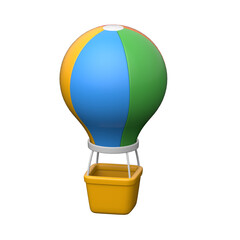 Obraz premium Icon of a hot air balloon in 3d design style, ready for premium use