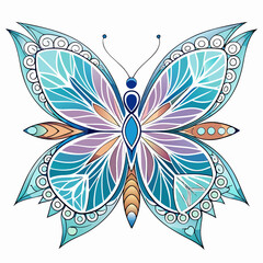 butterfly vector illustration mandala