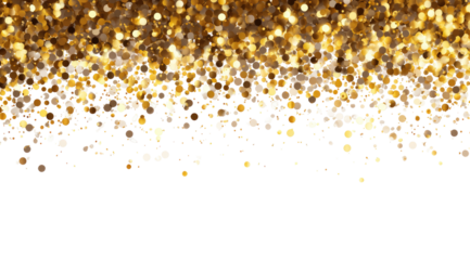 Abstract golden glitter explosion on black