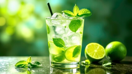 Fresh mint cocktail special drink