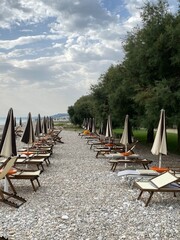 the end of summer in thr beach