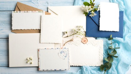 Elegant wedding stationery arrangement