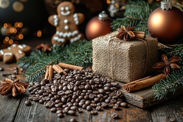 Delicious Festive Coffee and Beautiful Christmas Decor for Memorable Holiday Celebrations