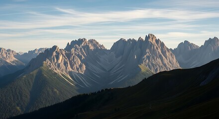 sunrise in the mountains
