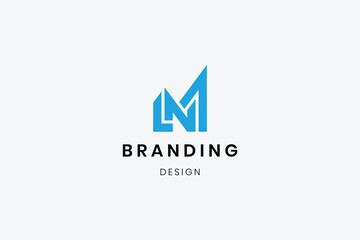 Abstract elegant N logo design