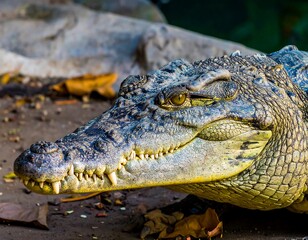 Close-up of a crocodile's head (2)
