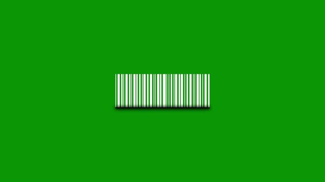 Bar code code scanning animation. Scanning barcode with laser beam motion graphics. Retail label barcode scanning video. barcode being scanning video footage.