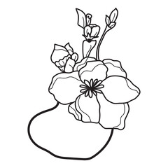 flowervector illustration of a plant.