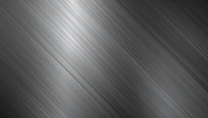 Brushed Metal Texture - Sleek Grey Background - Diagonal Lines