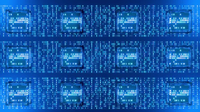 Database. Encrypted Client Hello. Big data. Binary. Hacker. Data storage. Chat AI. AI. Quantum computer. ECH Protocol. Digital technology. Artificial intelligence. Abstract technical background.