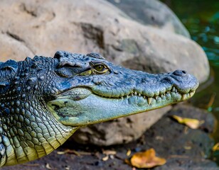 Close-up of a crocodile's head (5)