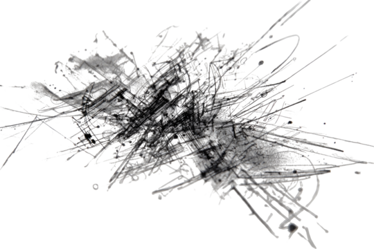 Abstract grayscale splatter