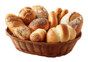 Variety of baked goods in a basket