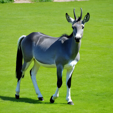 Esel im Tierpark Sommerhausen