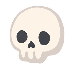 skull on white