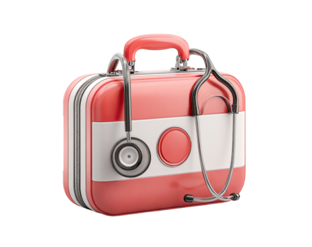 3D rendering of a medical first-aid kit